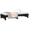 vidaXL Pull-out Day Bed without Mattress Black 2x(80x200) cm