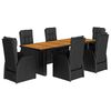 vidaXL Garden Dining Set | Black