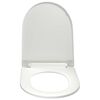 vidaXL Soft-close Toilet Seat with Quick-release Design White