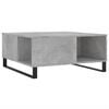 vidaXL Coffee Table Concrete Grey 80x80x36,5 cm Engineered Wood