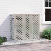 vidaXL Air Conditioner Cover Silver 110 x 50 x 105 cm Galvanised Steel