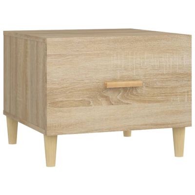 vidaXL Coffee Table Sonoma Oak 50x50x40 cm Engineered Wood