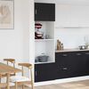 vidaXL Hanging Cabinet Black Oak 60 x 57 x 207 cm Engineered Wood