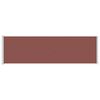 vidaXL Patio Retractable Side Awning 180x600 cm Brown