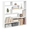 vidaXL Wall Cube Shelf 7 Compartments White Engineered Wood