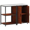 vidaXL Kitchen Storage Set with Shelf 2 pcs Rusty Weathering Steel