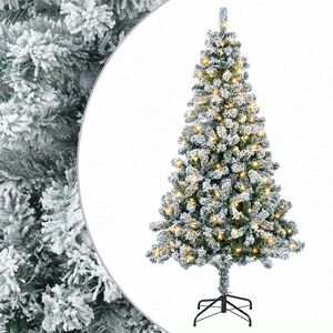 vidaXL Artificial Hinged Christmas Tree 120 cm 150 LEDs Warm White