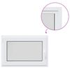 vidaXL Basement Window Internal Colour White RISOR 90 x 55 cm