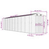 vidaXL Garden Shed Green 191x810x198 cm Galvanised Steel