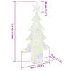 vidaXL Christmas Tree with 240 LEDs Multicolour 180 cm Acrylic