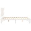 vidaXL Bed Frame without Mattress White Small Double Solid Wood Pine