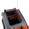 vidaXL Pet Bike Trailer Orange and Grey Oxford Fabric and Iron