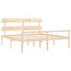 vidaXL Senior Bed without Mattress 200x200 cm Solid Wood