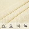 vidaXL Sunshade Sail 160 g/m² Cream 5x6 m HDPE