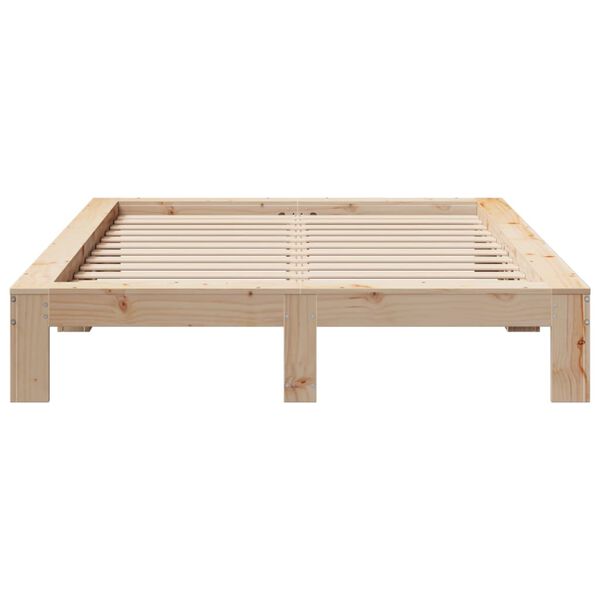 vidaXL Bed Frame without Mattress 140x200 cm Solid Wood Pine