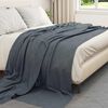 vidaXL Throw Blankets 24 pcs Dark Grey 270 x 240 cm Fleece