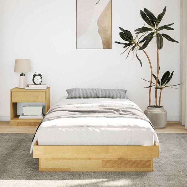 vidaXL Bed Frame Without Mattress 80x200 cm Solid Oak Wood