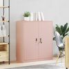 vidaXL Storage Cabinet Pink 90 x 40 x 105 cm Steel