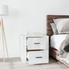 vidaXL Bedside Cabinet High Gloss White 50x39x47 cm