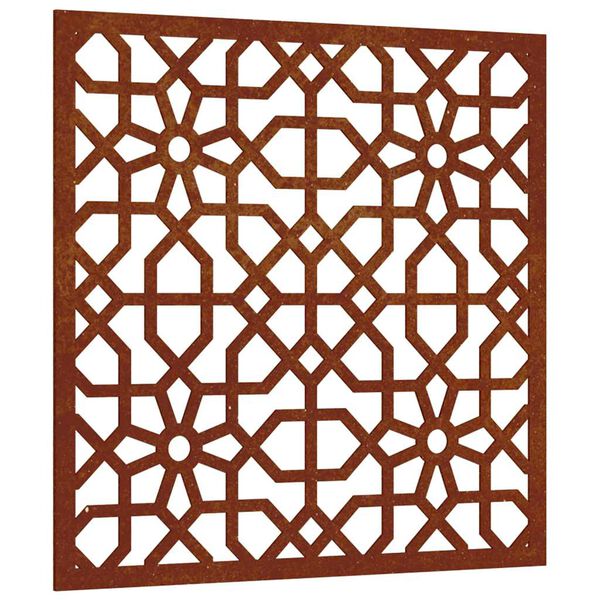 vidaXL Garden Wall Decoration 55x55 cm Corten Steel Moorish Design