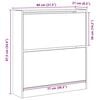 vidaXL Shoe Cabinet Old Wood 80 x 21 x 87.5 cm Engineered Wood