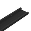 vidaXL Wall Shelves 4 pcs Black 40x9x3 cm