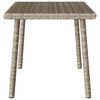 vidaXL Garden Coffee Table Rectangular Light Grey 60x40x37 cm Poly Rattan