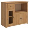 VidaXL Microwave Sideboard PANAMA Honey Wax 99.5 x 44 x 86.5 cm