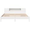vidaXL Bookcase Bed without Mattress White 200x200 cm Solid Wood Pine