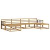 vidaXL Outdoor Sofa Set 6 pcs White Solid Acacia Wood