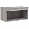 vidaXL 6 Piece TV Wall Units with LED Grey Sonoma Engineered Wood