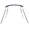 vidaXL 3-bow Bimini Top with Mesh Sidewalls 183x(170-182)x137 cm