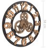 vidaXL Wall Clock Metal 58 cm Golden and Black