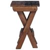 vidaXL Stool Natural 30 x 30 x 48 cm Solid Reclaim wood