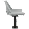 vidaXL Boat Seat with Pedestal Height Adjustable 360&deg; Rotatable