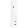 vidaXL Highboard White 34.5x34x180 cm Engineered Wood
