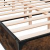 vidaXL Bed Frame without Mattress Smoked Oak 120x200 cm