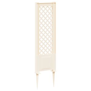 vidaXL Trellis with Spike White 43 x 6 x 165 cm PP