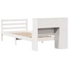 vidaXL Bookcase Bed without Mattress White 100x200 cm Solid Wood Pine
