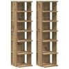 vidaXL Shoe Cabinets 2 pcs Artisan Oak 28x27x102 cm Engineered Wood