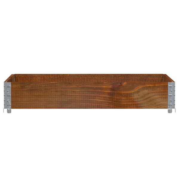 vidaXL Garden Planter Brown 120x80 cm Solid Wood Pine
