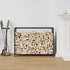 vidaXL Firewood Rack Anthracite 90x28x65 cm Cold-rolled steel