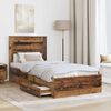 vidaXL Bed Frame with Drawer with Headboard Manual Engineered Wood
