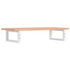 vidaXL Basin Shelf Wall Mounted Steel and Solid Wood Oak
