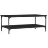 vidaXL Coffee Table Black 100x55x40 cm Engineered Wood