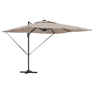vidaXL Roma Parasol 286 x 284 x 270 cm Aluminium and Polyester
