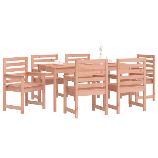 vidaXL 7 Piece Garden Dining Set Solid Wood Douglas