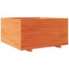vidaXL Garden Planter Wax Brown 90x90x49.5 cm Solid Wood Pine