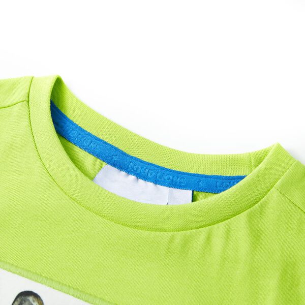Kids' T-shirt with Short Sleeves Lime 116
