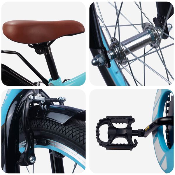 vidaXL Kids Bike 20'' for 6-11 Years Old Light Blue